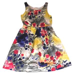 Nougat London Fit And Flair Sleeveless Silk/Cotton Cocktail Dress. Small/Med